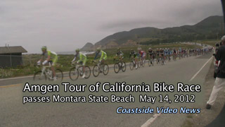 video link - Amgen Tour of California Bike Race passes Montara