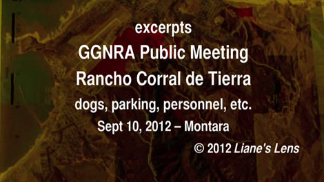 video: GGNRA meeting 9/10/12 re: Rancho