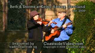 Beth & Storms at Kelso Abbey