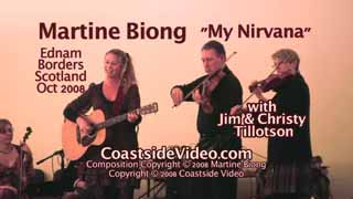 Martine Biong with Jim & Christy Tillotson play My Nirvana in Ednam Scotland