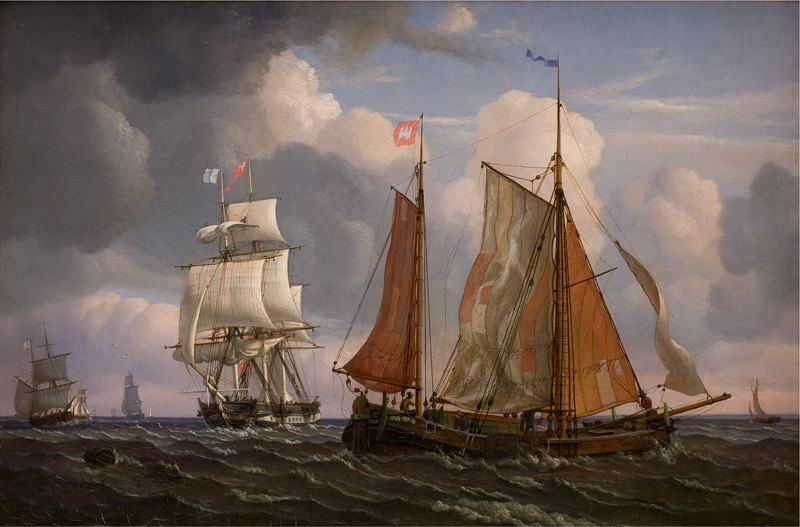 Painting by Martin Aagaard - Full Sail